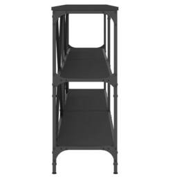 Berkfield Home Decorative Console Table Black 180x30x75 cm Engineered Wood & Iron - Size: 180 x 30 x 75 cm - thumbnail 5