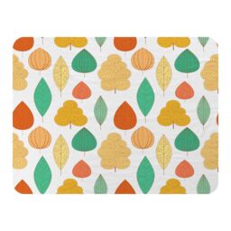 Benjamin Tate Design Decorative Leaves Blanket in Natural - Size: 120 cm x 150 cm - thumbnail 1