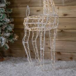 Samuel Alexander 1.03m Light up Acrylic Reindeer Decoration with 1040 Warm White LEDs in Clear - thumbnail 8