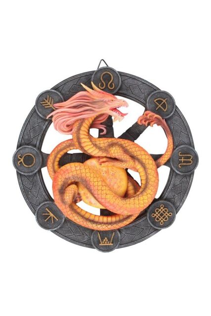 KDMD Litha Dragon Resin Wall Plaque in Yellow - image 1