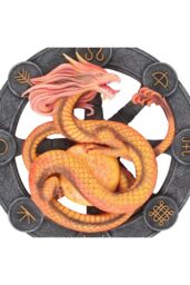 KDMD Litha Dragon Resin Wall Plaque in Yellow - thumbnail 2