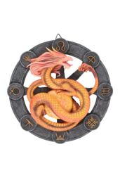 KDMD Litha Dragon Resin Wall Plaque in Yellow