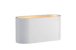 Lucide 'XERA' Dimmable Stylish Indoor Modern LED Up Down Wall Light 1xG9 in White - thumbnail 1