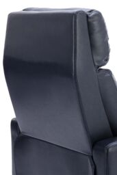 More4Homes Riley Pushback Recliner Air Leather Modern Accent Recliner Chair in Blue - thumbnail 6