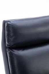 More4Homes Riley Pushback Recliner Air Leather Modern Accent Recliner Chair in Blue - thumbnail 5