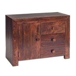 Duvid Mango Sideboard 3 Drawers 1 Door