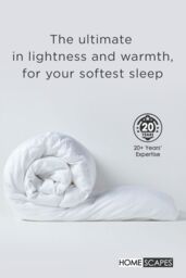 Homescapes Luxury Hotel Quality Super Microfibre 13.5 Tog Winter Duvet in White - Size: Double - thumbnail 3