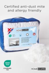 Homescapes Luxury Hotel Quality Super Microfibre 13.5 Tog Winter Duvet in White - Size: Double - thumbnail 5