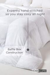 Homescapes Luxury Hotel Quality Super Microfibre 13.5 Tog Winter Duvet in White - Size: Double - thumbnail 4