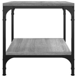 Berkfield Home Side Tables 2 pcs Grey Sonoma 40x40x40 cm Engineered Wood - Size: 40 x 40 x 40 cm - thumbnail 7