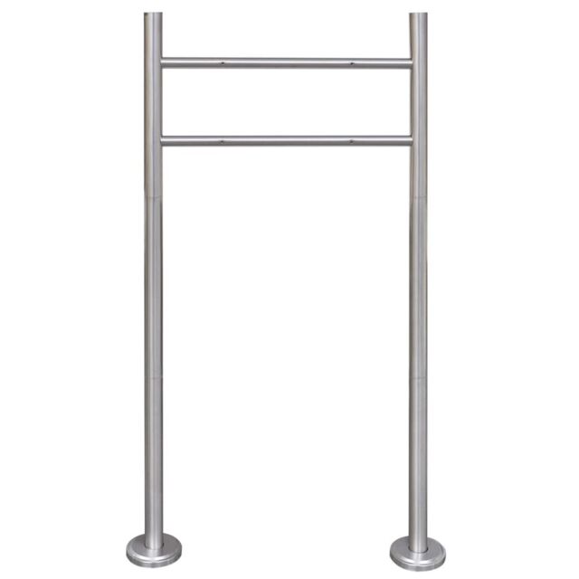 Berkfield Home Stainless Steel Stand for Mailbox in Silver - image 1