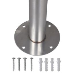 Berkfield Home Stainless Steel Stand for Mailbox in Silver - thumbnail 4