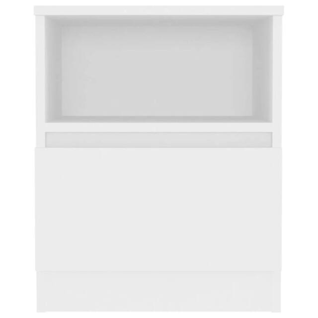 Berkfield Home Durable Bed Cabinet White 40x40x50 cm Engineered Wood - Size: 40 x 40 x 50 cm - image 1