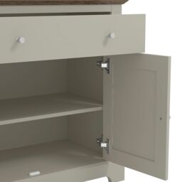 GFW Salcombe Compact Sideboard in Light Grey - thumbnail 4