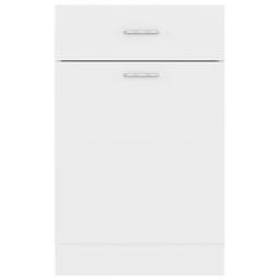 Berkfield Home Drawer Bottom Cabinet White 50x46x81.5 cm Engineered Wood - thumbnail 7