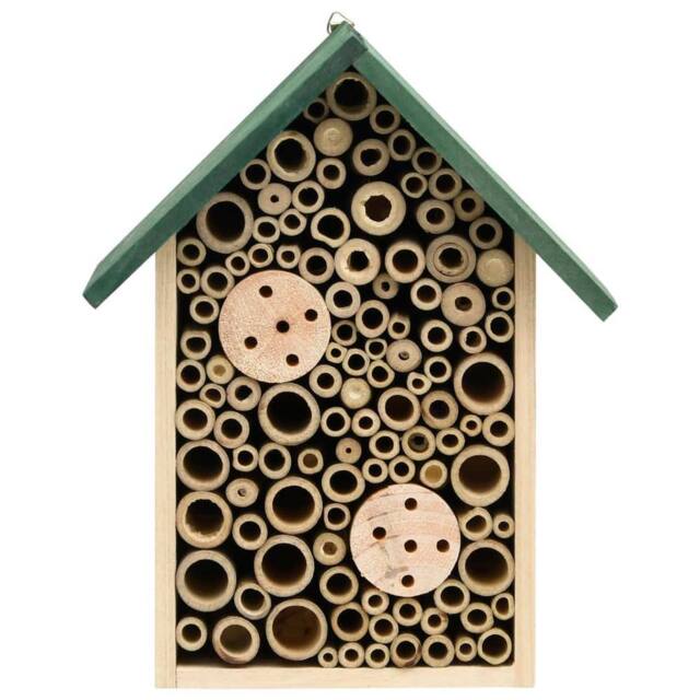 Berkfield Home Insect Hotels 2 pcs 23x14x29 cm Solid Firwood in Brown - Size: 23 x 14 x 29 cm - image 1