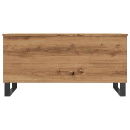 Berkfield Home Coffee Table Artisan Oak 90x44.5x45 cm Engineered Wood in Brown - thumbnail 4