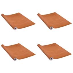 Berkfield Home Self-adhesive Door Films 4 pcs Light Oak 210x90 cm PVC in Brown