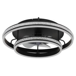 Netlighting Ceiling Fan Black 3 Blade 2x LED Dimmable 2700-6500K Remote - thumbnail 2