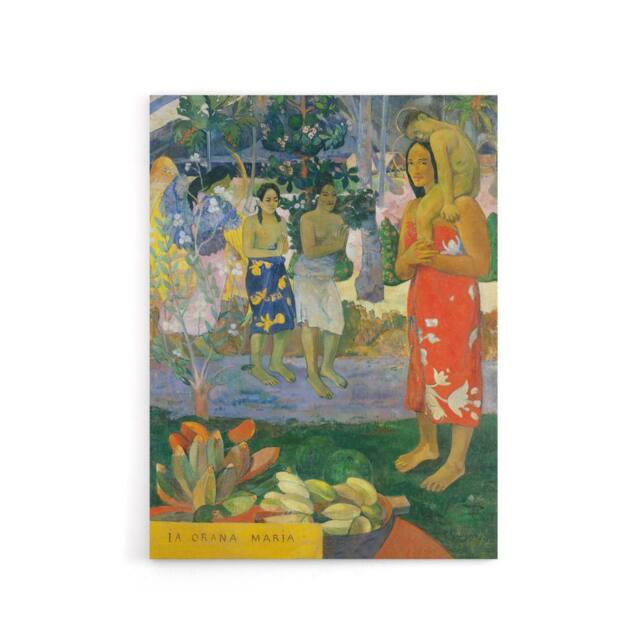 "Artery8 Hail Mary La Orana Maria Paul Gauguin Canvas Wall Art Print - Size: W12"" x H16""" - image 1