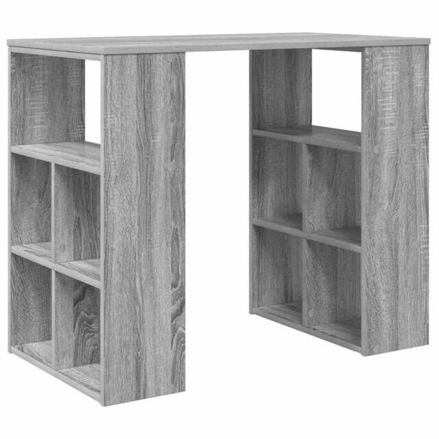 Berkfield Home Corner Desk Grey Sonoma Particle board Medium Corner Desk - image 1