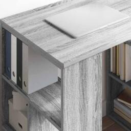 Berkfield Home Corner Desk Grey Sonoma Particle board Medium Corner Desk - thumbnail 4