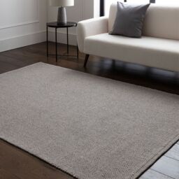 The Rug Shop UK Grey Modern Easy to clean Hand Made Plain Area Rug - Size: 200 cm x 290 cm - thumbnail 2