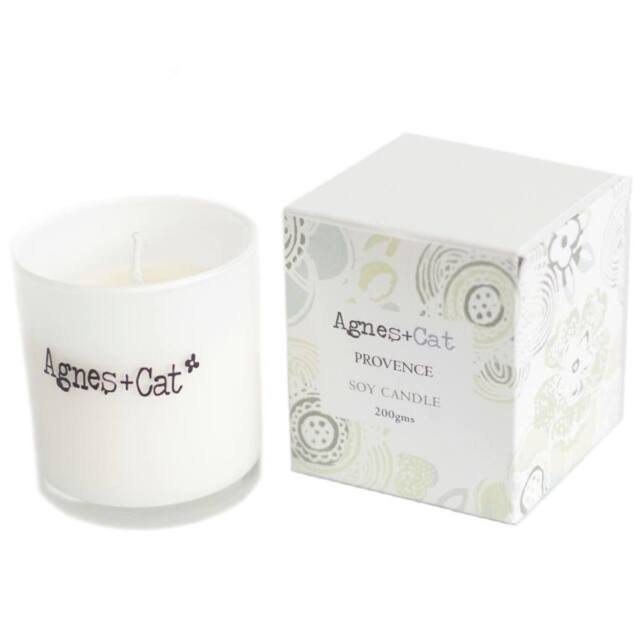 Serenityy Agnes + Cat Votive Candle Provence in White - Size: 200g - image 1