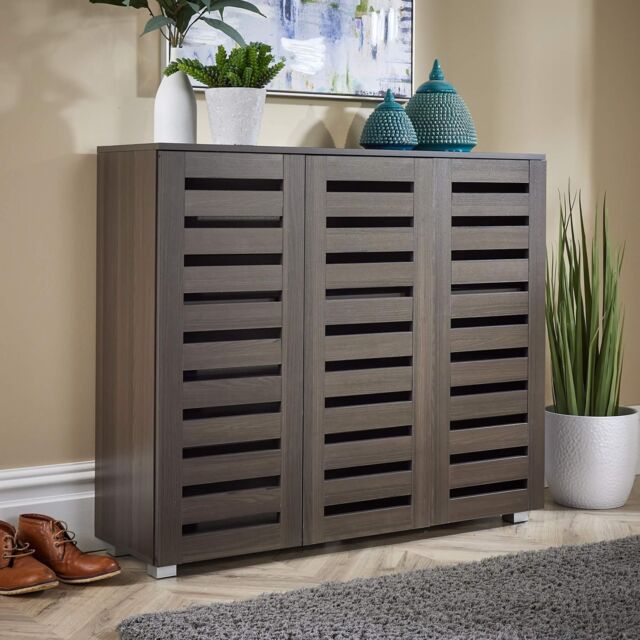 Oslo 3 Door Shoe Storage Cabinet Unit