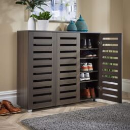 Oslo 3 Door Shoe Storage Cabinet Unit - thumbnail 3