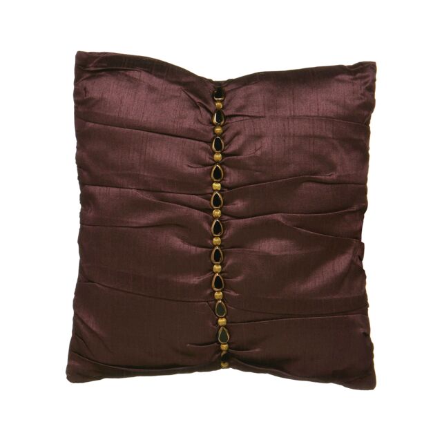 Orsina Black & Gold Cushion in Brown - image 1
