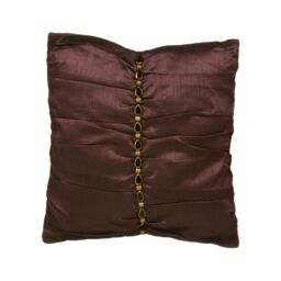 Orsina Black & Gold Cushion in Brown