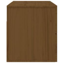 Berkfield Home Wall-mounted Bedside Cabinet Honey Brown 50x36x40 cm - Size: 50 x 36 x 40 cm - thumbnail 7