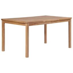 Berkfield Home Garden Table 150x90x77 cm Solid Teak Wood in Brown - Size: 150 x 90 x 77 cm - thumbnail 2