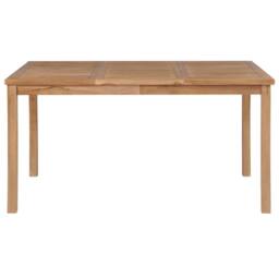 Berkfield Home Garden Table 150x90x77 cm Solid Teak Wood in Brown - Size: 150 x 90 x 77 cm - thumbnail 1