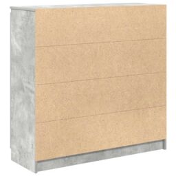 Berkfield Home Sideboard with Drawers Concrete Grey 100.5x35x98.5 cm Engineered Wood - thumbnail 8