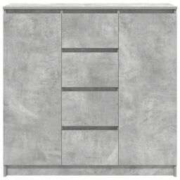 Berkfield Home Sideboard with Drawers Concrete Grey 100.5x35x98.5 cm Engineered Wood - thumbnail 6
