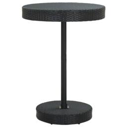 Berkfield Home Beautiful 5 Piece Garden Bar Set Black Poly Rattan&Solid Wood Acacia - thumbnail 5