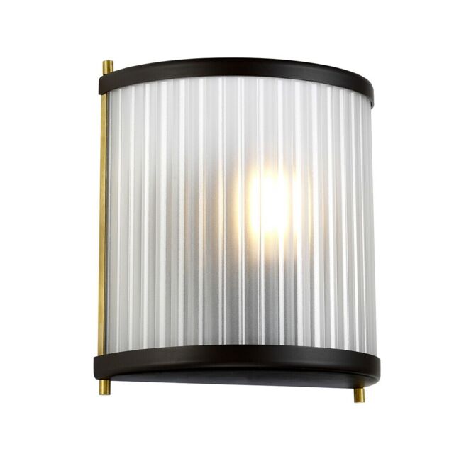 Loops Wall Light Museum Bronze Dark Brown Painted / Aged Brass LED E27 60W - image 1