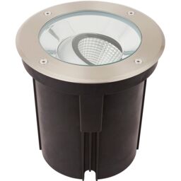 Loops 2 PACK Stainless Steel IP67 Ground Light - 16.5W Warm White Tilting Head LED in Metallics - thumbnail 4