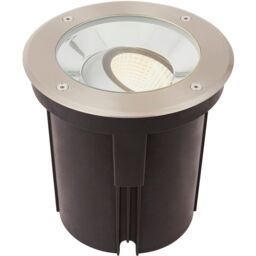 Loops 2 PACK Stainless Steel IP67 Ground Light - 16.5W Warm White Tilting Head LED in Metallics - thumbnail 3