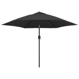 Berkfield Home Outdoor Parasol with Metal Pole 300 cm Anthracite in Black - thumbnail 2