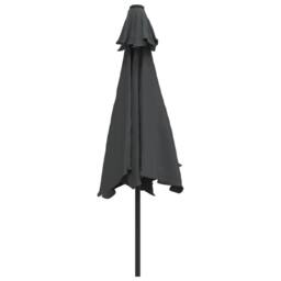 Berkfield Home Outdoor Parasol with Metal Pole 300 cm Anthracite in Black - thumbnail 4