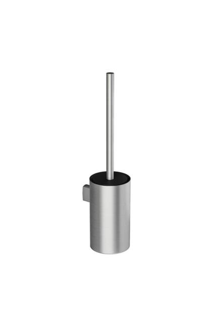 Cosmic Toilet Brush, Wall-mounted, Matt Chrome, Collection Architect S+ in Metallic Silver - image 1