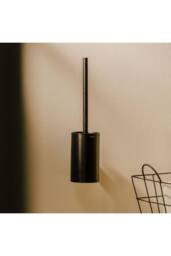 Cosmic Toilet Brush, Wall-mounted, Matt Chrome, Collection Architect S+ in Metallic Silver - thumbnail 5