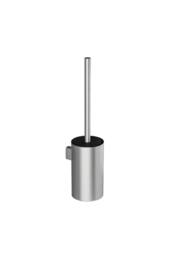 Cosmic Toilet Brush, Wall-mounted, Matt Chrome, Collection Architect S+ in Metallic Silver