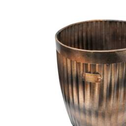 Lemon Pavilion Furniture and Decor Outdoor Hampton Metal Planter (Set of 2) - Copper - thumbnail 2