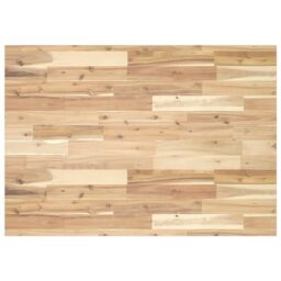 Berkfield Home Desk Top Untreated 120x70x2 cm Solid Wood Acacia in Brown - Size: 120 x 70 x 2 cm - thumbnail 1