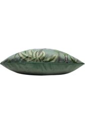 Paoletti Jungle Parade Floral Printed Cushion in Green - Size: 50 cm x 50 cm - thumbnail 3
