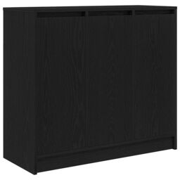 Berkfield Home Sideboard Black Oak 85x34x76 cm Engineered Wood - Size: 85 x 34 x 76 cm - thumbnail 2